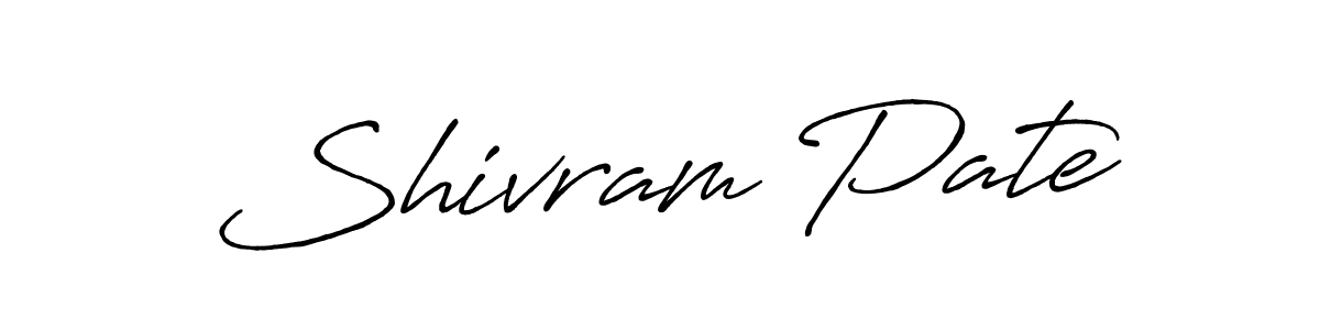 Shivram Pate stylish signature style. Best Handwritten Sign (Antro_Vectra_Bolder) for my name. Handwritten Signature Collection Ideas for my name Shivram Pate. Shivram Pate signature style 7 images and pictures png