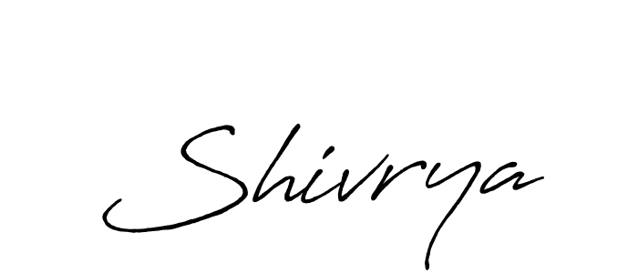 Similarly Antro_Vectra_Bolder is the best handwritten signature design. Signature creator online .You can use it as an online autograph creator for name Shivrya. Shivrya signature style 7 images and pictures png
