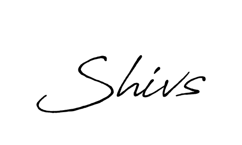 Use a signature maker to create a handwritten signature online. With this signature software, you can design (Antro_Vectra_Bolder) your own signature for name Shivs. Shivs signature style 7 images and pictures png