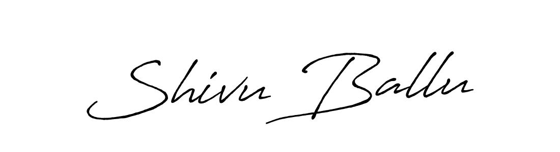 You should practise on your own different ways (Antro_Vectra_Bolder) to write your name (Shivu Ballu) in signature. don't let someone else do it for you. Shivu Ballu signature style 7 images and pictures png