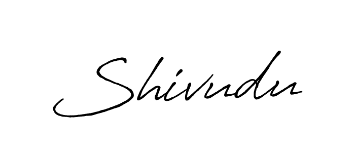 Use a signature maker to create a handwritten signature online. With this signature software, you can design (Antro_Vectra_Bolder) your own signature for name Shivudu. Shivudu signature style 7 images and pictures png