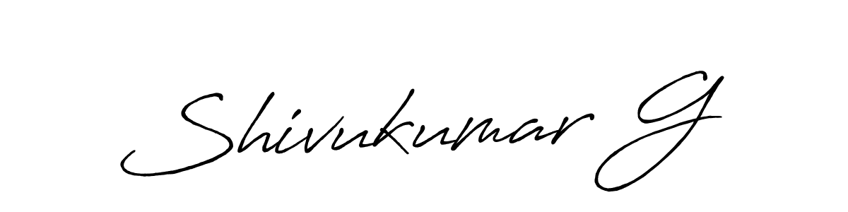 Use a signature maker to create a handwritten signature online. With this signature software, you can design (Antro_Vectra_Bolder) your own signature for name Shivukumar G. Shivukumar G signature style 7 images and pictures png