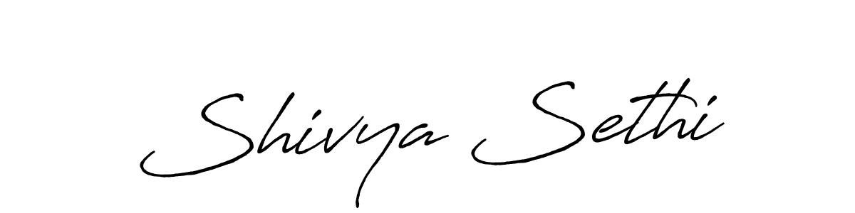Once you've used our free online signature maker to create your best signature Antro_Vectra_Bolder style, it's time to enjoy all of the benefits that Shivya Sethi name signing documents. Shivya Sethi signature style 7 images and pictures png