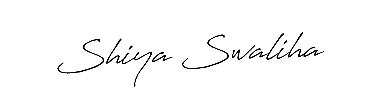 Antro_Vectra_Bolder is a professional signature style that is perfect for those who want to add a touch of class to their signature. It is also a great choice for those who want to make their signature more unique. Get Shiya Swaliha name to fancy signature for free. Shiya Swaliha signature style 7 images and pictures png