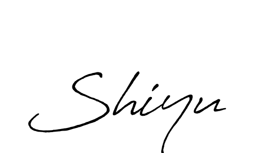 How to make Shiyu signature? Antro_Vectra_Bolder is a professional autograph style. Create handwritten signature for Shiyu name. Shiyu signature style 7 images and pictures png