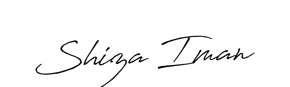 Also we have Shiza Iman name is the best signature style. Create professional handwritten signature collection using Antro_Vectra_Bolder autograph style. Shiza Iman signature style 7 images and pictures png