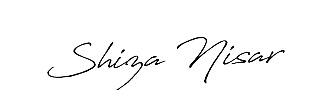 Design your own signature with our free online signature maker. With this signature software, you can create a handwritten (Antro_Vectra_Bolder) signature for name Shiza Nisar. Shiza Nisar signature style 7 images and pictures png