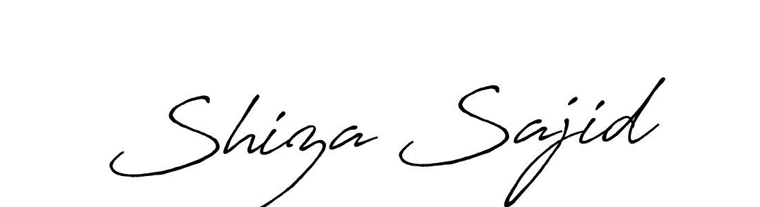 Create a beautiful signature design for name Shiza Sajid. With this signature (Antro_Vectra_Bolder) fonts, you can make a handwritten signature for free. Shiza Sajid signature style 7 images and pictures png