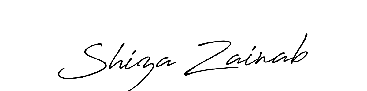 Make a short Shiza Zainab signature style. Manage your documents anywhere anytime using Antro_Vectra_Bolder. Create and add eSignatures, submit forms, share and send files easily. Shiza Zainab signature style 7 images and pictures png