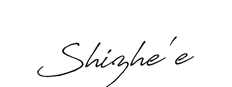 Also You can easily find your signature by using the search form. We will create Shizhe'e name handwritten signature images for you free of cost using Antro_Vectra_Bolder sign style. Shizhe'e signature style 7 images and pictures png