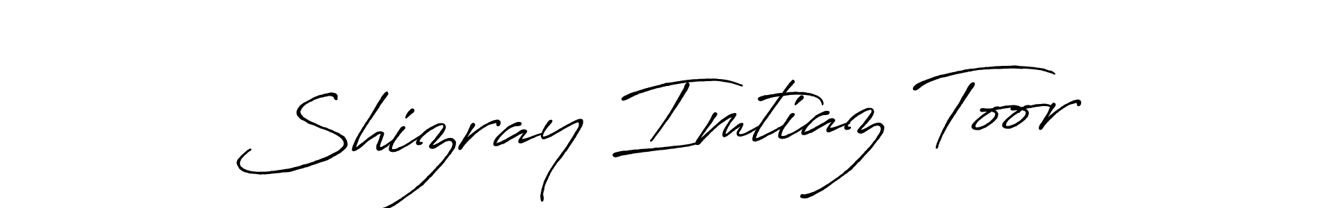 Similarly Antro_Vectra_Bolder is the best handwritten signature design. Signature creator online .You can use it as an online autograph creator for name Shizray Imtiaz Toor. Shizray Imtiaz Toor signature style 7 images and pictures png