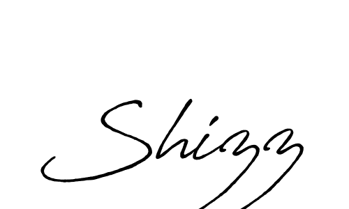 Shizz stylish signature style. Best Handwritten Sign (Antro_Vectra_Bolder) for my name. Handwritten Signature Collection Ideas for my name Shizz. Shizz signature style 7 images and pictures png