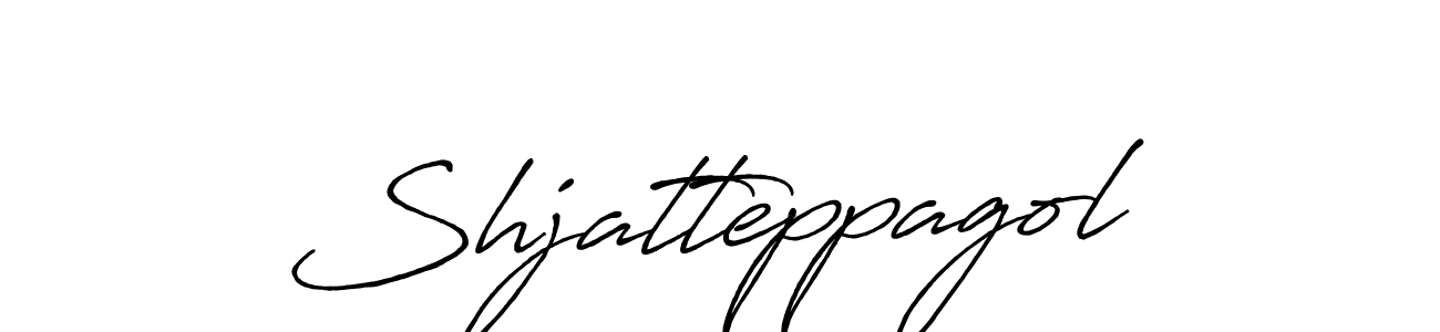 How to make Shjatteppagol name signature. Use Antro_Vectra_Bolder style for creating short signs online. This is the latest handwritten sign. Shjatteppagol signature style 7 images and pictures png