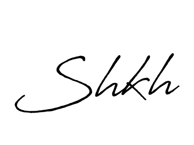 How to make Shkh signature? Antro_Vectra_Bolder is a professional autograph style. Create handwritten signature for Shkh name. Shkh signature style 7 images and pictures png