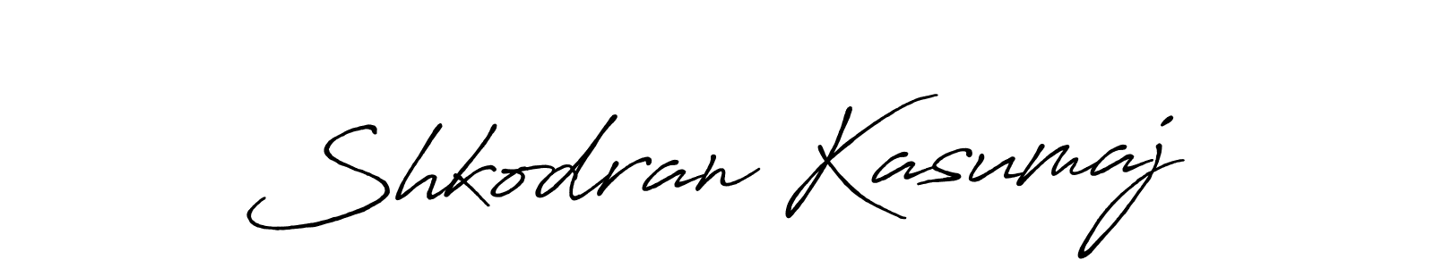 How to make Shkodran Kasumaj name signature. Use Antro_Vectra_Bolder style for creating short signs online. This is the latest handwritten sign. Shkodran Kasumaj signature style 7 images and pictures png