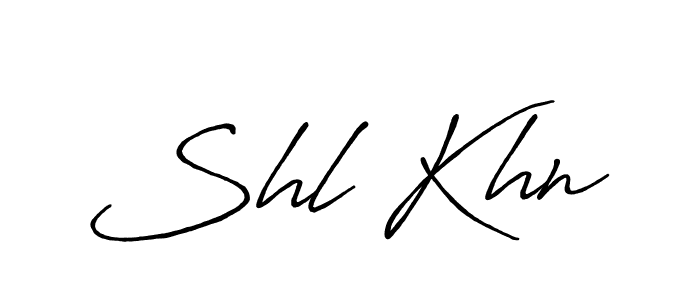 Design your own signature with our free online signature maker. With this signature software, you can create a handwritten (Antro_Vectra_Bolder) signature for name Shl Khn. Shl Khn signature style 7 images and pictures png