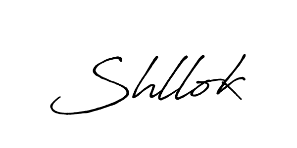 Shllok stylish signature style. Best Handwritten Sign (Antro_Vectra_Bolder) for my name. Handwritten Signature Collection Ideas for my name Shllok. Shllok signature style 7 images and pictures png