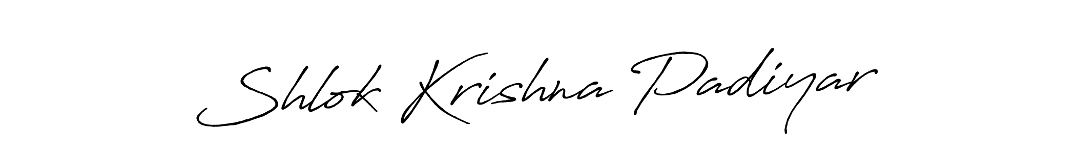 Make a short Shlok Krishna Padiyar signature style. Manage your documents anywhere anytime using Antro_Vectra_Bolder. Create and add eSignatures, submit forms, share and send files easily. Shlok Krishna Padiyar signature style 7 images and pictures png