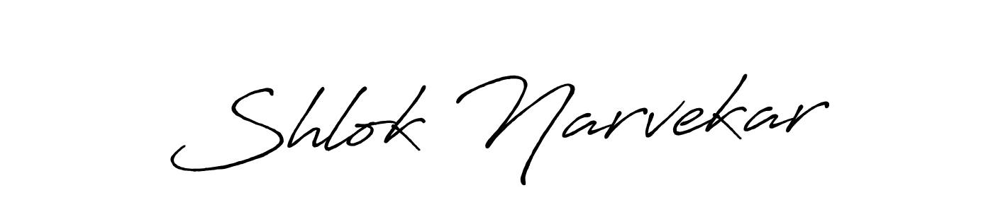 The best way (Antro_Vectra_Bolder) to make a short signature is to pick only two or three words in your name. The name Shlok Narvekar include a total of six letters. For converting this name. Shlok Narvekar signature style 7 images and pictures png