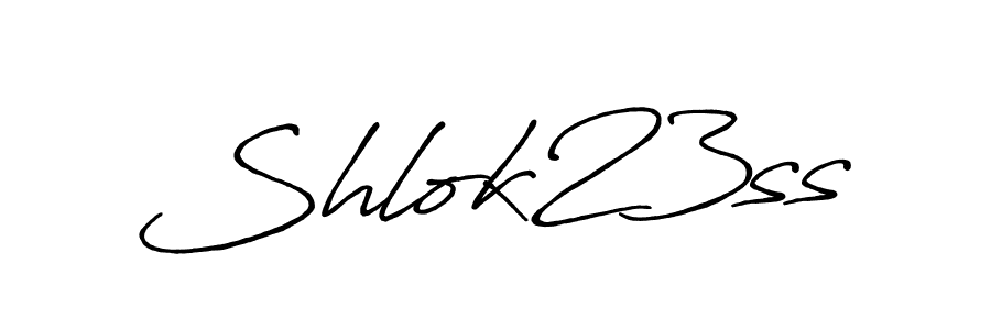 Use a signature maker to create a handwritten signature online. With this signature software, you can design (Antro_Vectra_Bolder) your own signature for name Shlok23ss. Shlok23ss signature style 7 images and pictures png