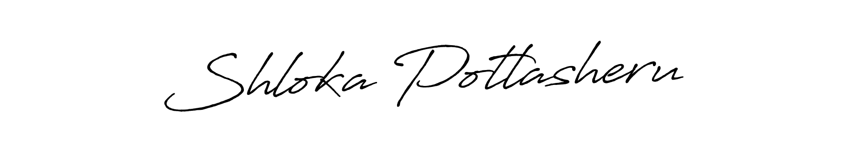 Once you've used our free online signature maker to create your best signature Antro_Vectra_Bolder style, it's time to enjoy all of the benefits that Shloka Potlasheru name signing documents. Shloka Potlasheru signature style 7 images and pictures png