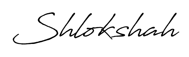 Style your name Shlokshah with confidence using Antro_Vectra_Bolder signature design. Simple, elegant, and ready for immediate document use. Shlokshah signature style 7 images and pictures png
