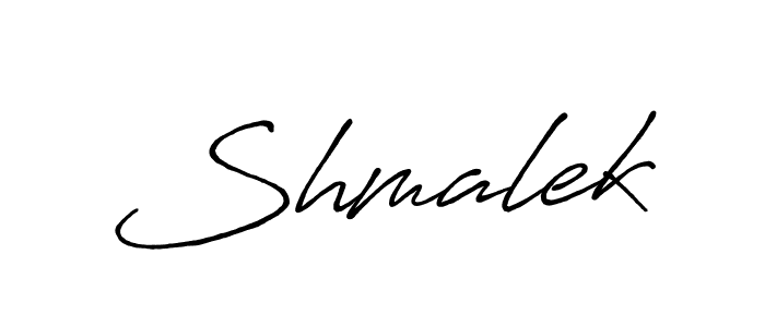 How to make Shmalek name signature. Use Antro_Vectra_Bolder style for creating short signs online. This is the latest handwritten sign. Shmalek signature style 7 images and pictures png