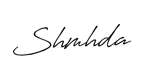 Make a beautiful signature design for name Shmhda. With this signature (Antro_Vectra_Bolder) style, you can create a handwritten signature for free. Shmhda signature style 7 images and pictures png