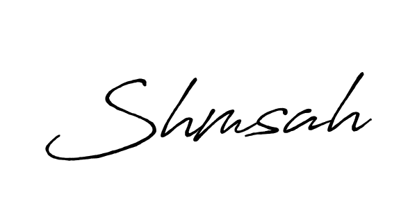 Design your own signature with our free online signature maker. With this signature software, you can create a handwritten (Antro_Vectra_Bolder) signature for name Shmsah. Shmsah signature style 7 images and pictures png