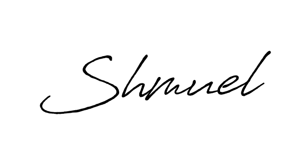 Also we have Shmuel name is the best signature style. Create professional handwritten signature collection using Antro_Vectra_Bolder autograph style. Shmuel signature style 7 images and pictures png