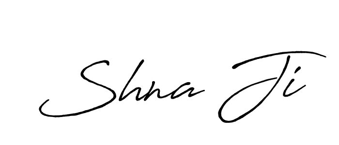 How to make Shna Ji signature? Antro_Vectra_Bolder is a professional autograph style. Create handwritten signature for Shna Ji name. Shna Ji signature style 7 images and pictures png