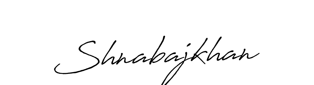 How to make Shnabajkhan name signature. Use Antro_Vectra_Bolder style for creating short signs online. This is the latest handwritten sign. Shnabajkhan signature style 7 images and pictures png