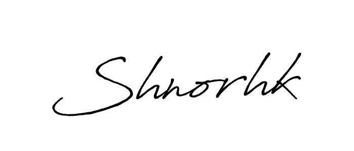 Make a beautiful signature design for name Shnorhk. With this signature (Antro_Vectra_Bolder) style, you can create a handwritten signature for free. Shnorhk signature style 7 images and pictures png