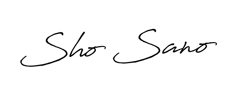 How to make Sho Sano signature? Antro_Vectra_Bolder is a professional autograph style. Create handwritten signature for Sho Sano name. Sho Sano signature style 7 images and pictures png