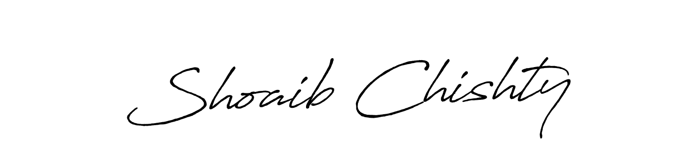 Antro_Vectra_Bolder is a professional signature style that is perfect for those who want to add a touch of class to their signature. It is also a great choice for those who want to make their signature more unique. Get Shoaib Chishty name to fancy signature for free. Shoaib Chishty signature style 7 images and pictures png