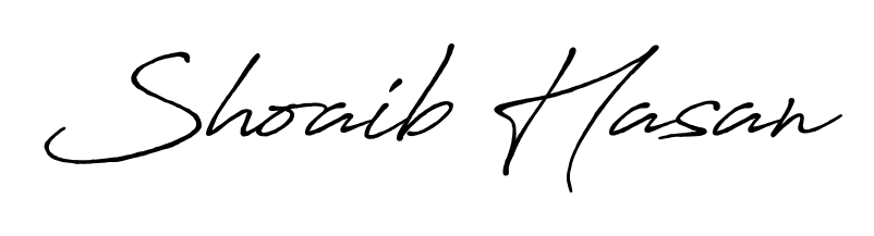 The Antro_Vectra_Bolder handwriting style adds charm and authenticity to name Shoaib Hasan. A wonderful choice for personal thank-you notes. Shoaib Hasan signature style 7 images and pictures png