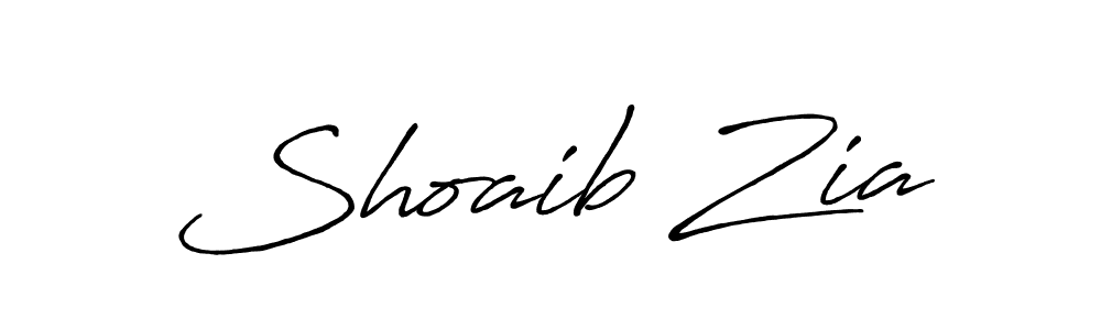 Use a signature maker to create a handwritten signature online. With this signature software, you can design (Antro_Vectra_Bolder) your own signature for name Shoaib Zia. Shoaib Zia signature style 7 images and pictures png