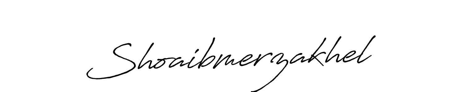 How to make Shoaibmerzakhel signature? Antro_Vectra_Bolder is a professional autograph style. Create handwritten signature for Shoaibmerzakhel name. Shoaibmerzakhel signature style 7 images and pictures png