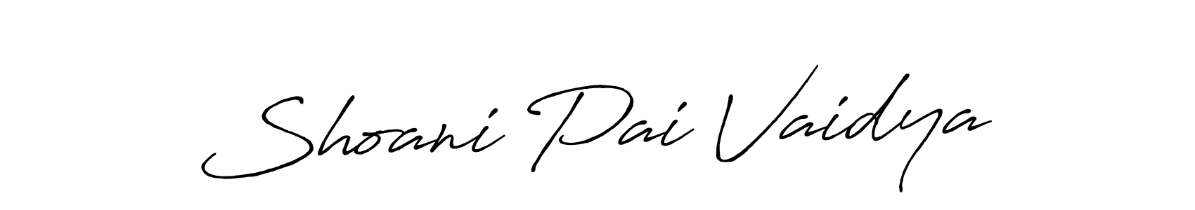 It looks lik you need a new signature style for name Shoani Pai Vaidya. Design unique handwritten (Antro_Vectra_Bolder) signature with our free signature maker in just a few clicks. Shoani Pai Vaidya signature style 7 images and pictures png