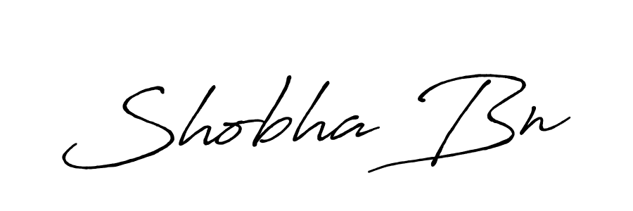 How to make Shobha Bn signature? Antro_Vectra_Bolder is a professional autograph style. Create handwritten signature for Shobha Bn name. Shobha Bn signature style 7 images and pictures png