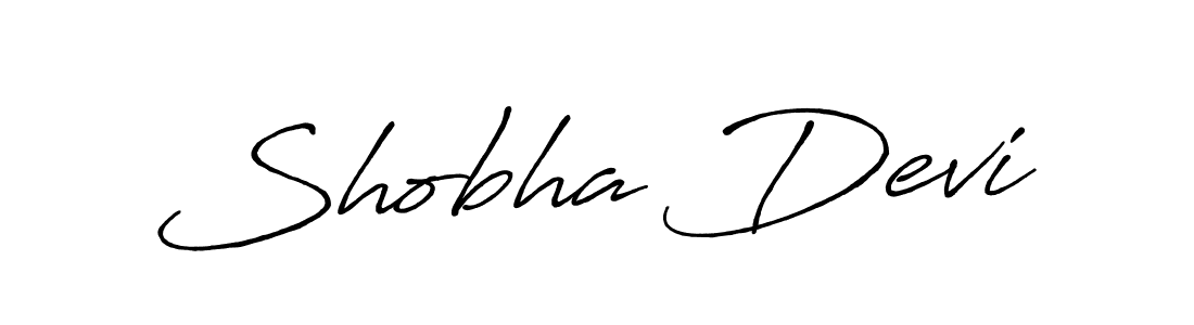 Use a signature maker to create a handwritten signature online. With this signature software, you can design (Antro_Vectra_Bolder) your own signature for name Shobha Devi. Shobha Devi signature style 7 images and pictures png
