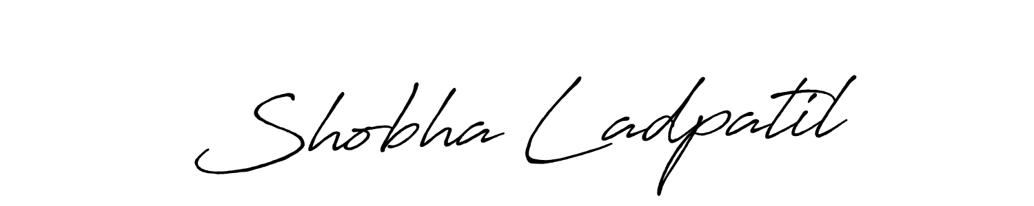 How to make Shobha Ladpatil signature? Antro_Vectra_Bolder is a professional autograph style. Create handwritten signature for Shobha Ladpatil name. Shobha Ladpatil signature style 7 images and pictures png