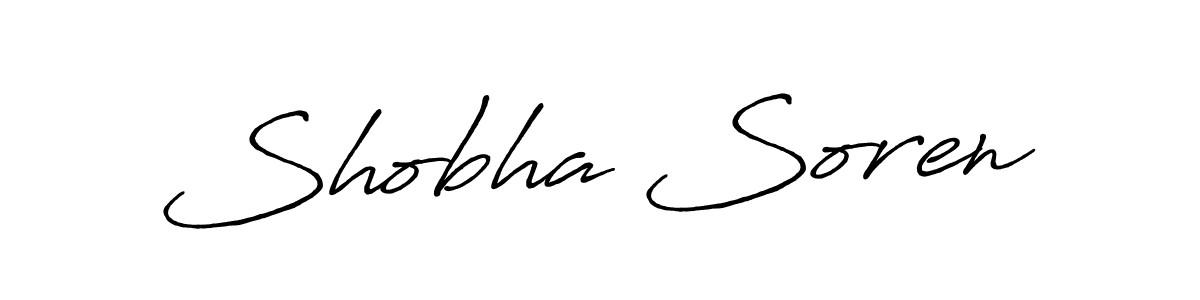 Antro_Vectra_Bolder is a professional signature style that is perfect for those who want to add a touch of class to their signature. It is also a great choice for those who want to make their signature more unique. Get Shobha Soren name to fancy signature for free. Shobha Soren signature style 7 images and pictures png