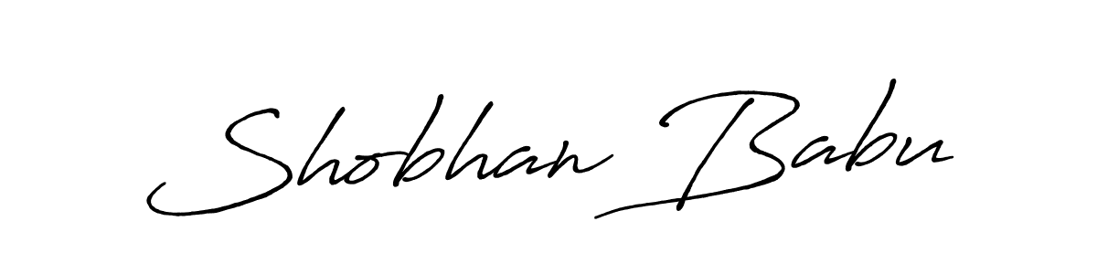 Also we have Shobhan Babu name is the best signature style. Create professional handwritten signature collection using Antro_Vectra_Bolder autograph style. Shobhan Babu signature style 7 images and pictures png