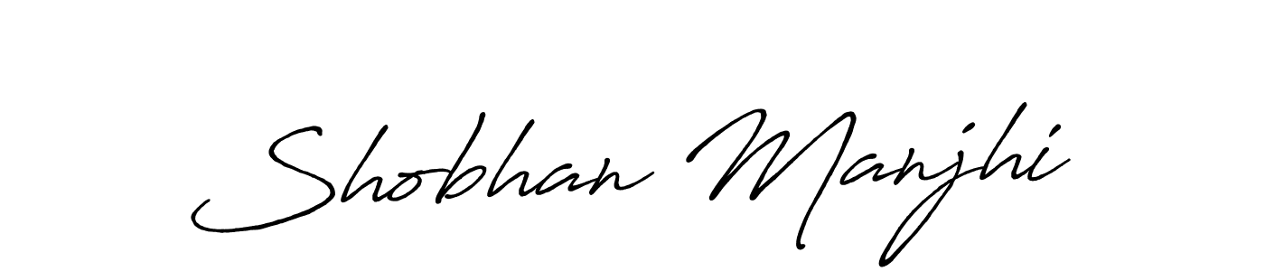 Also we have Shobhan Manjhi name is the best signature style. Create professional handwritten signature collection using Antro_Vectra_Bolder autograph style. Shobhan Manjhi signature style 7 images and pictures png