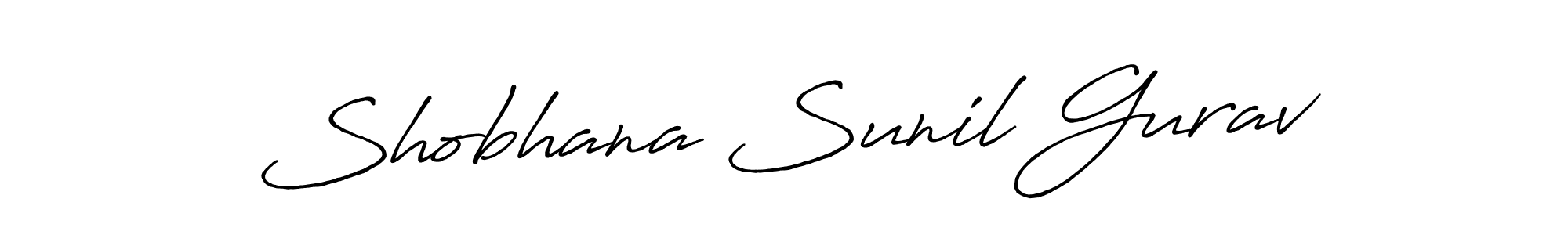 Antro_Vectra_Bolder is a professional signature style that is perfect for those who want to add a touch of class to their signature. It is also a great choice for those who want to make their signature more unique. Get Shobhana Sunil Gurav name to fancy signature for free. Shobhana Sunil Gurav signature style 7 images and pictures png