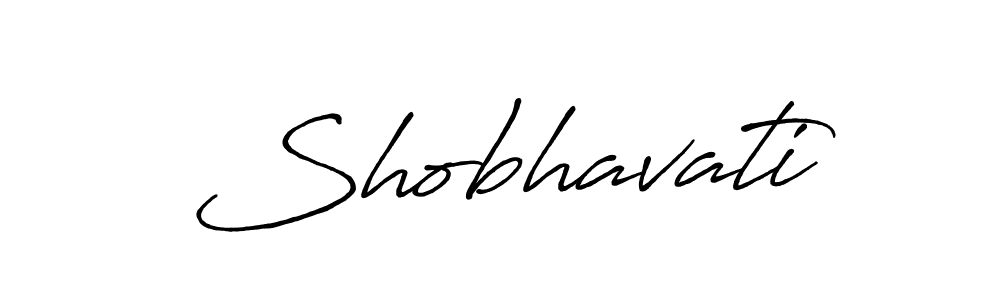 Use a signature maker to create a handwritten signature online. With this signature software, you can design (Antro_Vectra_Bolder) your own signature for name Shobhavati. Shobhavati signature style 7 images and pictures png