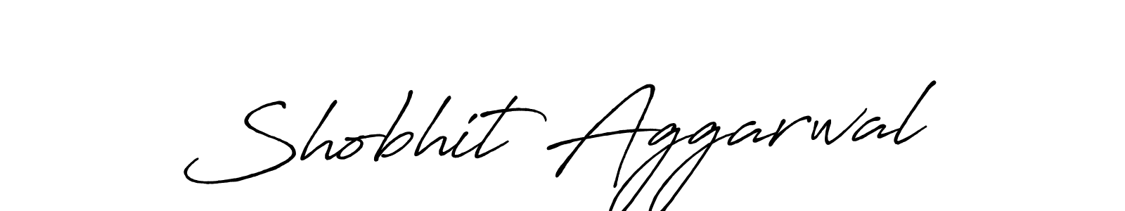 How to make Shobhit Aggarwal signature? Antro_Vectra_Bolder is a professional autograph style. Create handwritten signature for Shobhit Aggarwal name. Shobhit Aggarwal signature style 7 images and pictures png