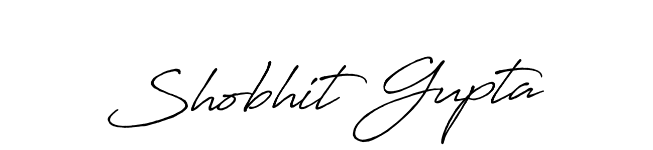 Create a beautiful signature design for name Shobhit Gupta. With this signature (Antro_Vectra_Bolder) fonts, you can make a handwritten signature for free. Shobhit Gupta signature style 7 images and pictures png