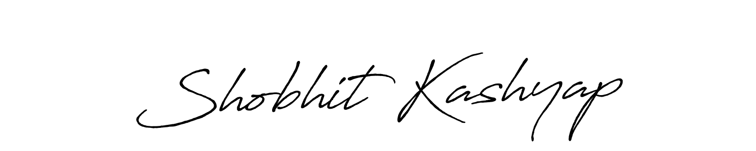 How to make Shobhit Kashyap signature? Antro_Vectra_Bolder is a professional autograph style. Create handwritten signature for Shobhit Kashyap name. Shobhit Kashyap signature style 7 images and pictures png